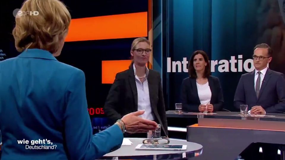 AfD-Spitzenkandidatin Alice Weidel verlässt ZDF-Wahlsendung