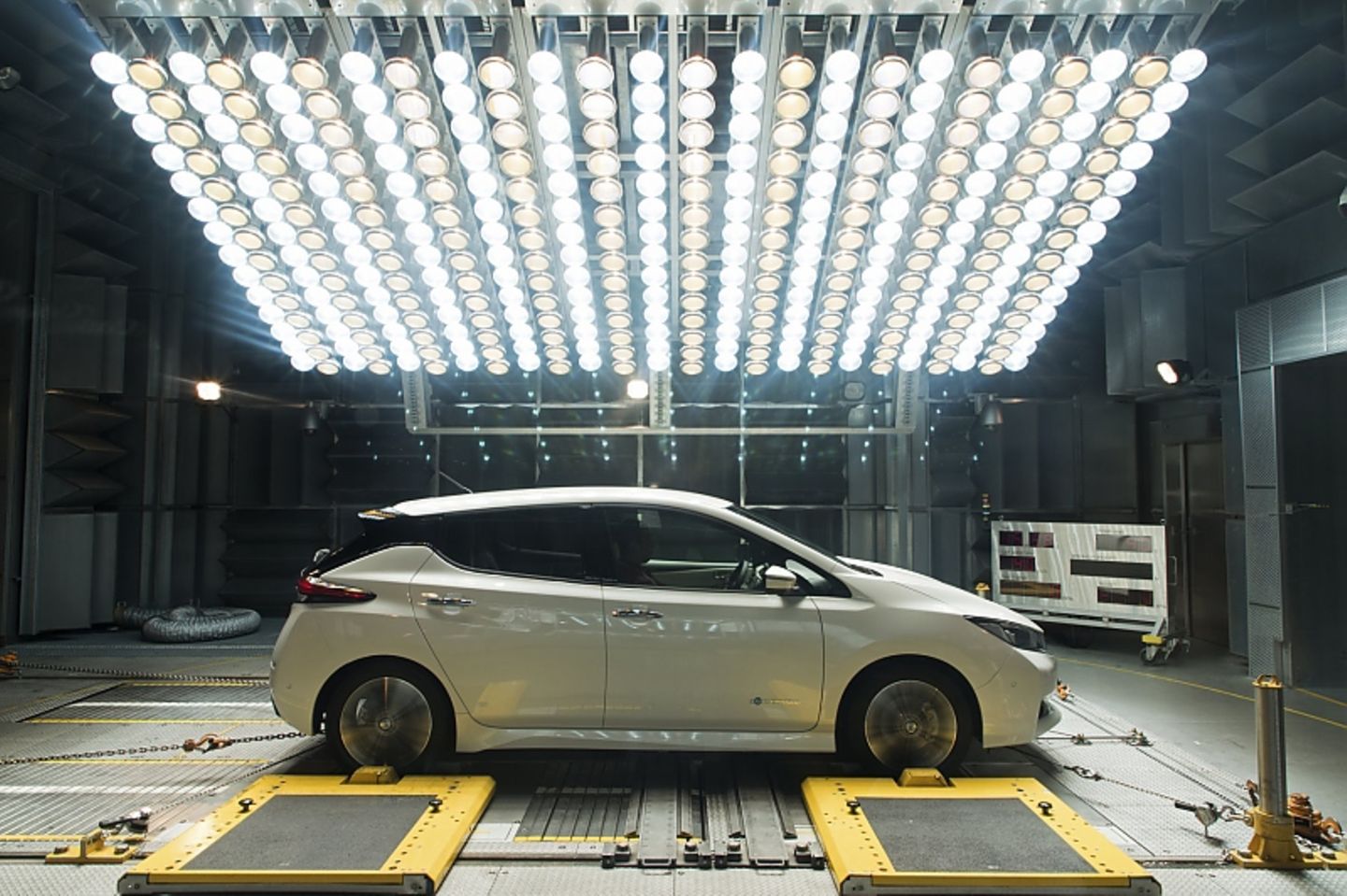 Nissan Leaf II 2018 - und natürlich auch unter der Höhensonne