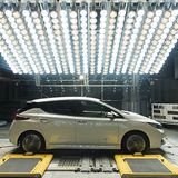 Nissan Leaf II 2018 - und natürlich auch unter der Höhensonne