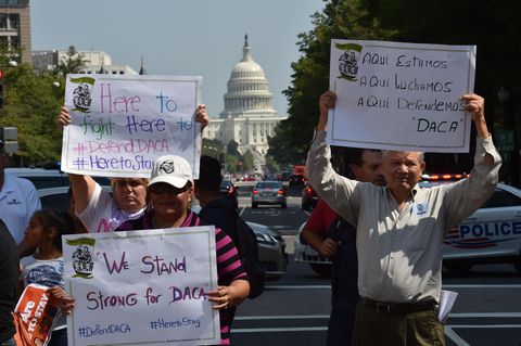 Protest gegen Aus von Dreamers