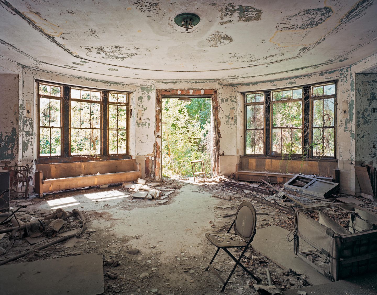Im Inneren des einstigen Tuberkulose-Pavillions