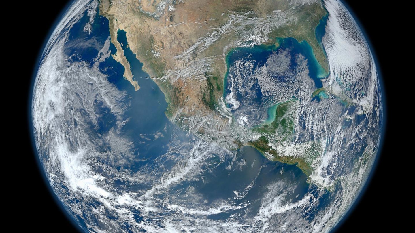 Weltkugel von der ISS aus