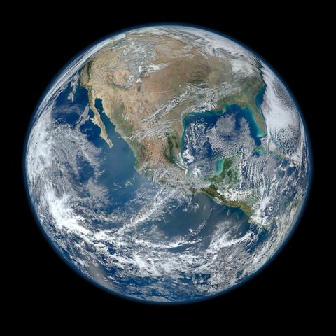 Weltkugel von der ISS aus