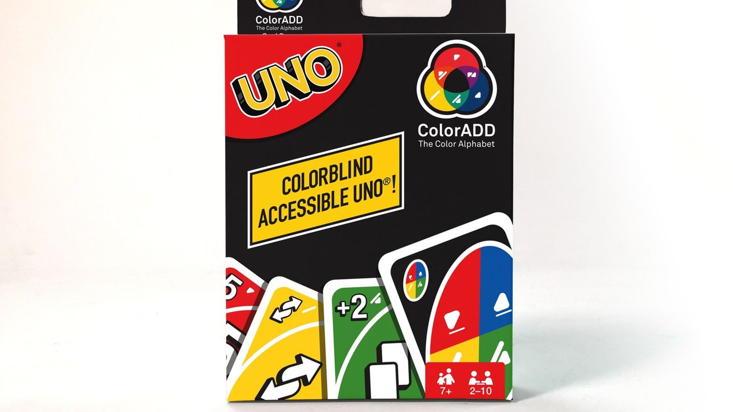 Mattel und ColorADD entwickelten Uno für Farbenblinde