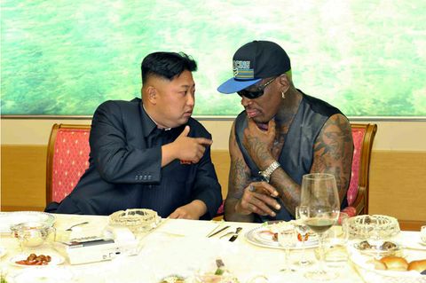 Dennis Rodman und Kim Jong Un