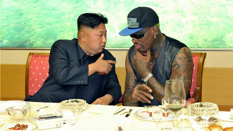 Dennis Rodman und Kim Jong Un Dennis Rodman und Kim Jong Un