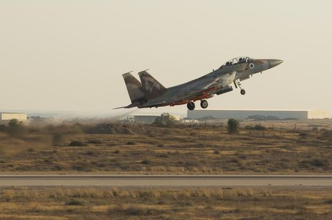 Israelische Luftwaffe fliegt Angriff auf Syrien (Symbolbild)