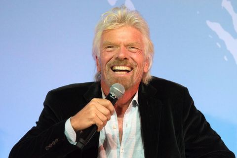 Sir Richard Branson auf einem Presseevent