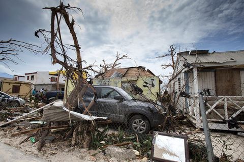 Die niederländische Karibikinsel Sint Maarten wurde von Hurrikan "Irma" schwer verwüstet