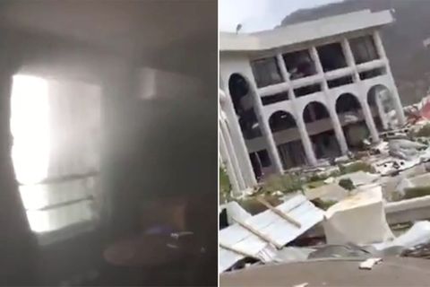Hurrikan "Irma" über den Britischen Jungferninseln: Segler dokumentiert Zerstörung von Haus durch Supersturm