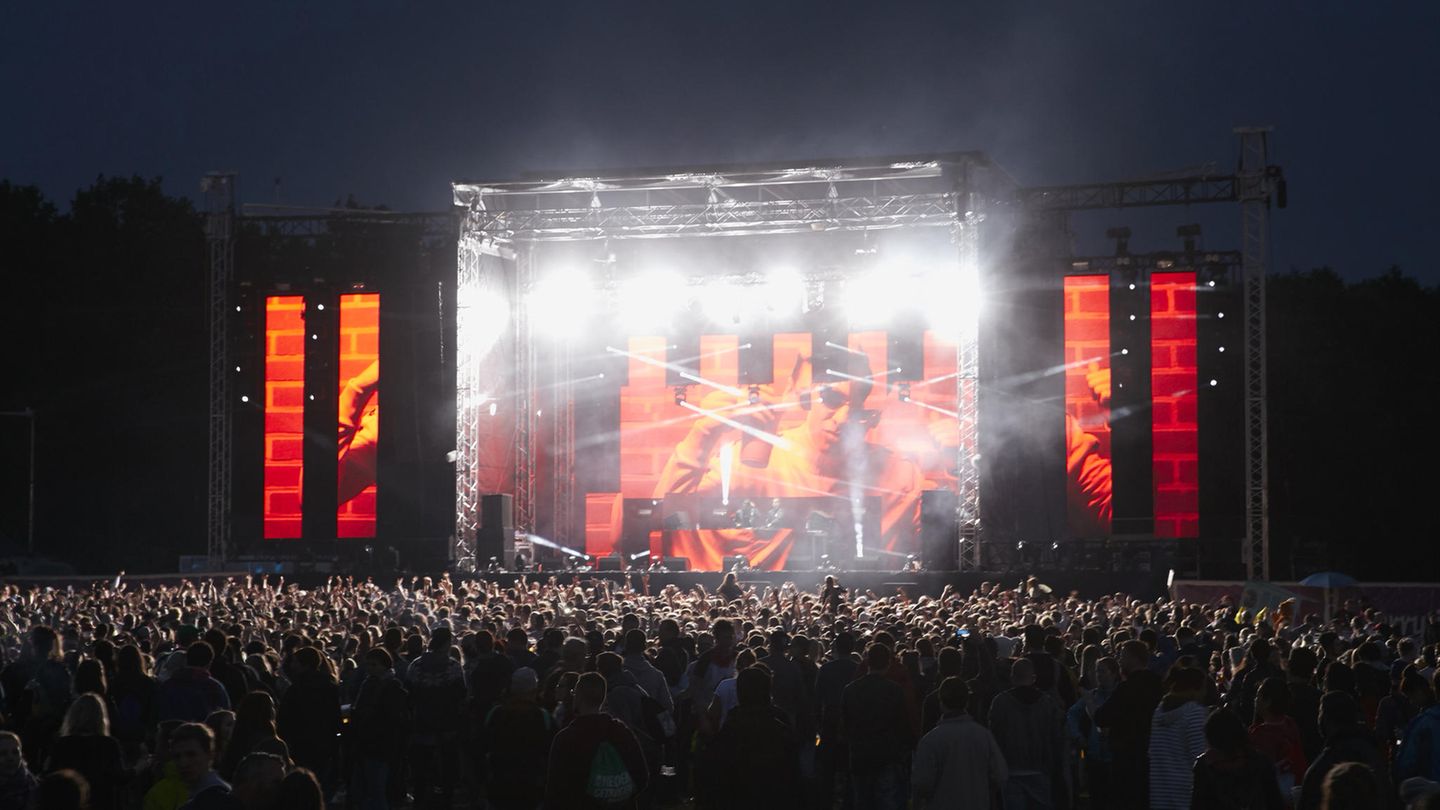 Da war die Stimmung noch gut: Das "Lollapalooza"-Festival in Berlin am Samstagabend