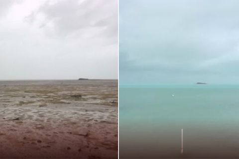 Wasserrückgang auf den Bahamas : Als Hurrikan "Irma" das Meer verschluckte