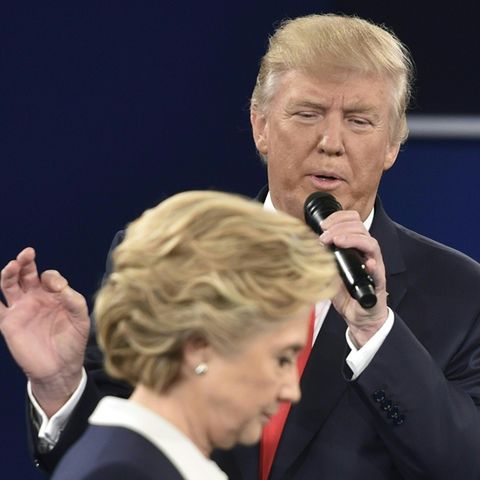 Hillary Clinton und Donald Trump beim TV-Duell