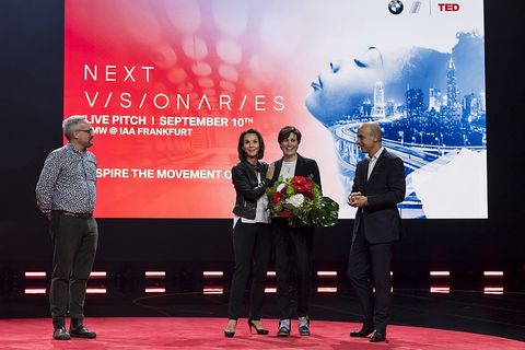 BMW Vorabend TED BMW-Vorstand Nicolas Peter und BMW Markenchefin Hildegard Wortmann
