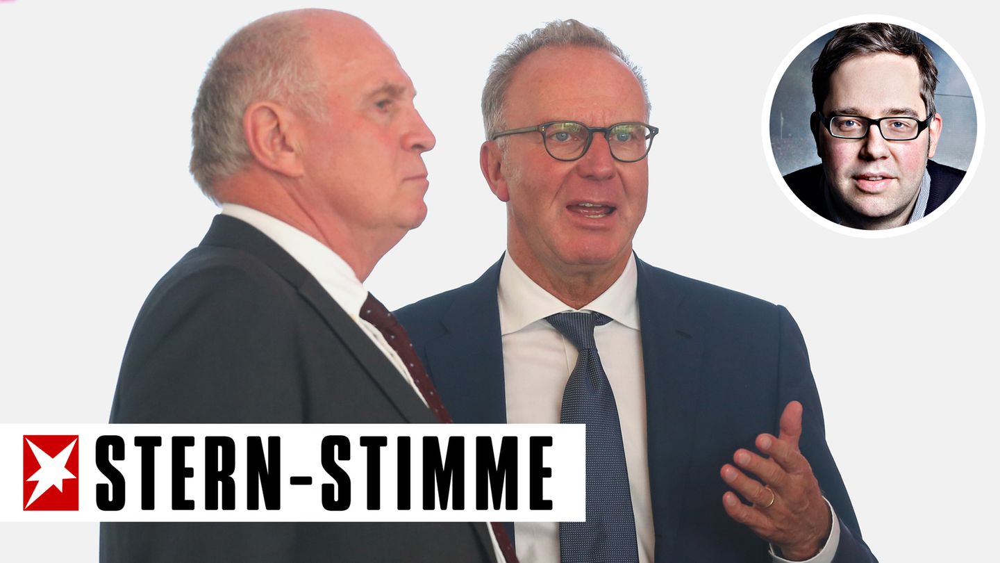 In der Spitze des FC Bayern herrscht Uneinigkeit zwischen Uli Hoeneß (l.) und Karl-Heinz Rummenigge (Archivbild)