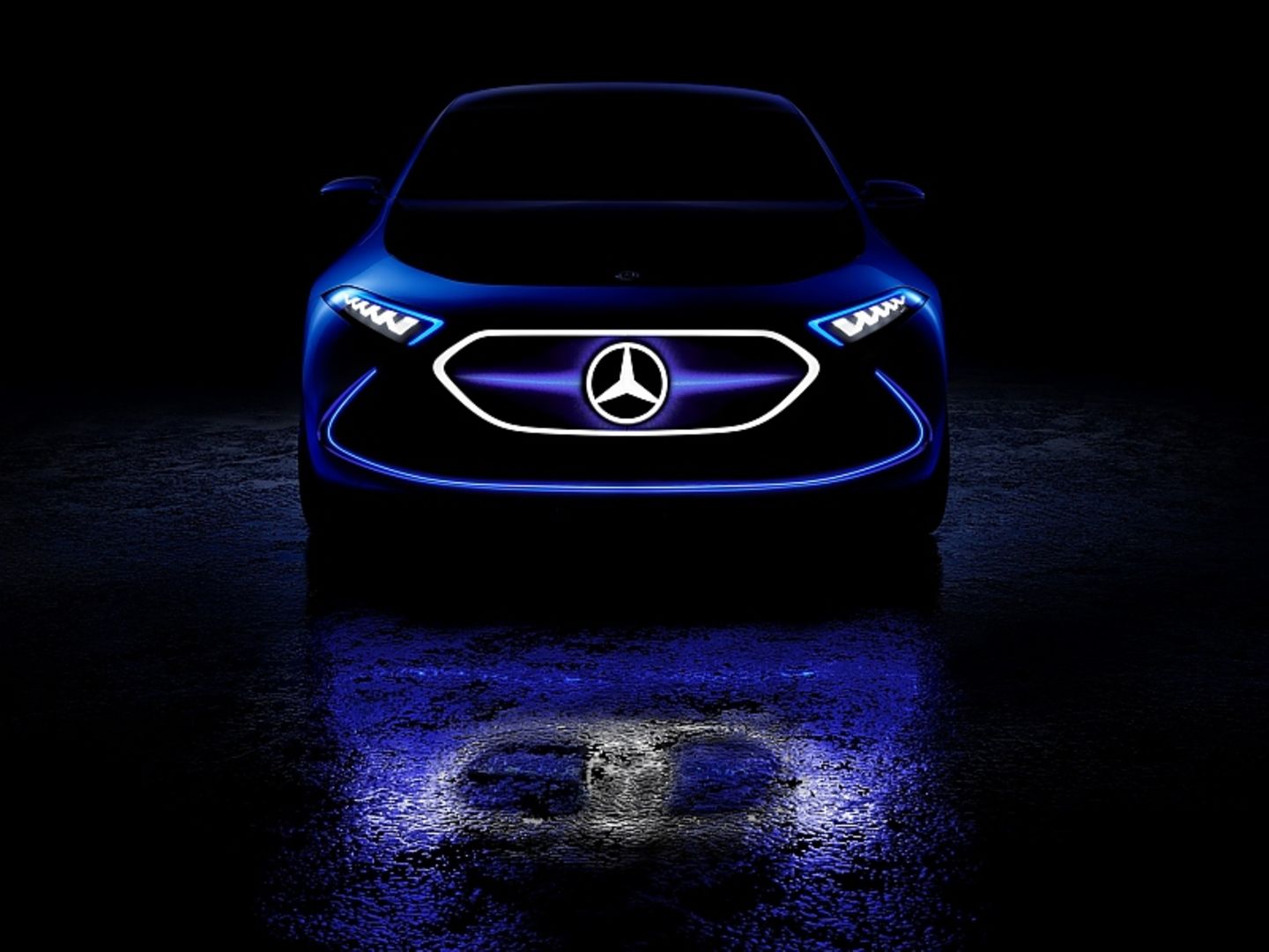 Das Laden des Mercedes Concept MQA erfolgt via Wallbox, drahtlos via Induktion oder am Schnelllader