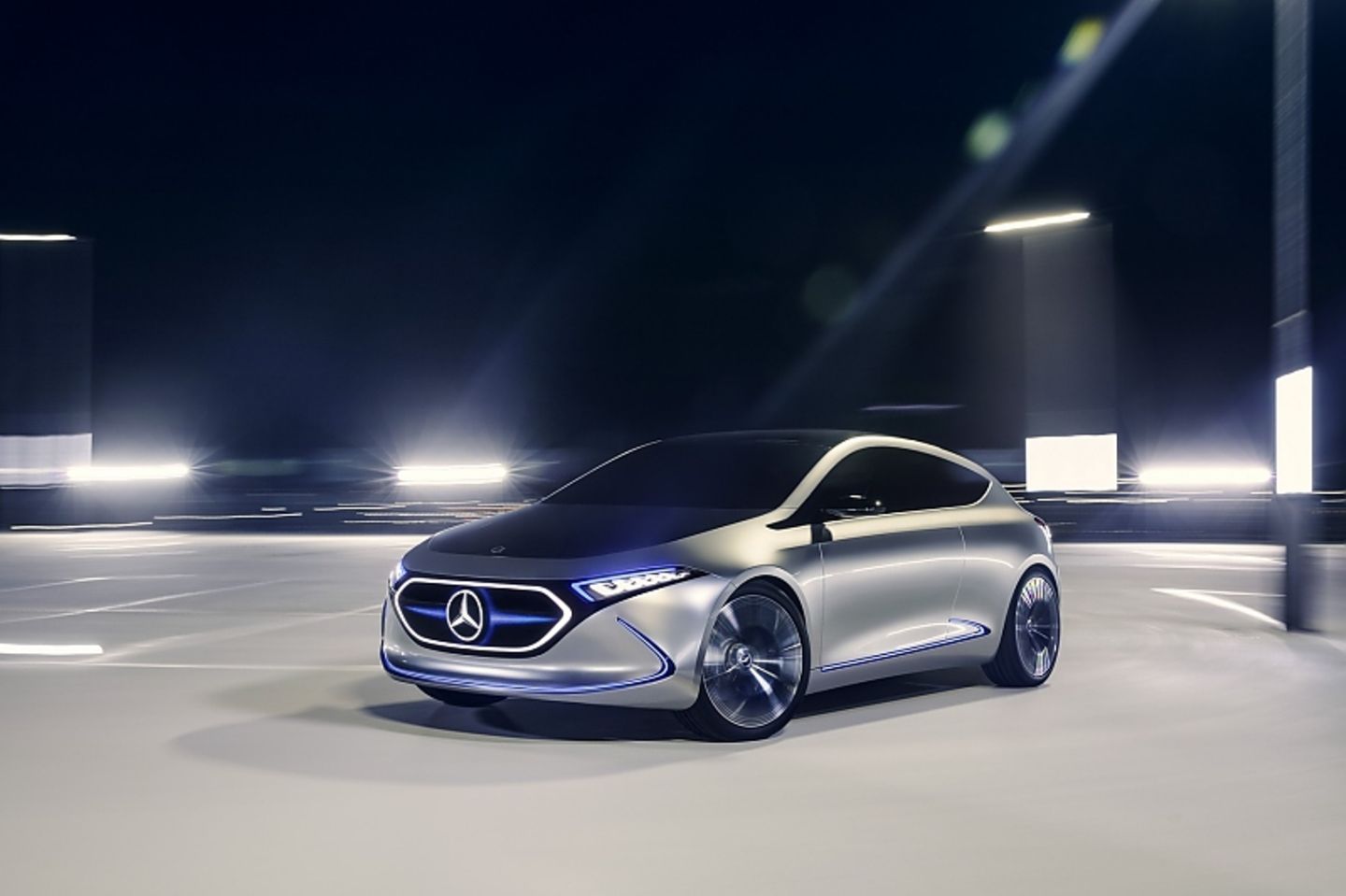 Die Plattform des Mercedes Concept MQA ist speziell für ein E-Mobil entwickelt