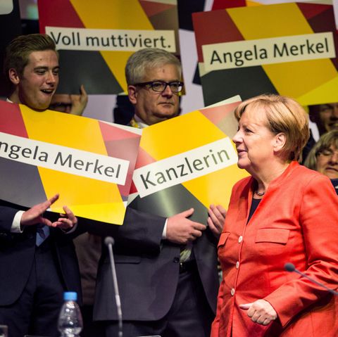 Angela Merkel im Wahlkampf Voll muttiviert für ein Deutschland, in dem wir gut und gerne leben