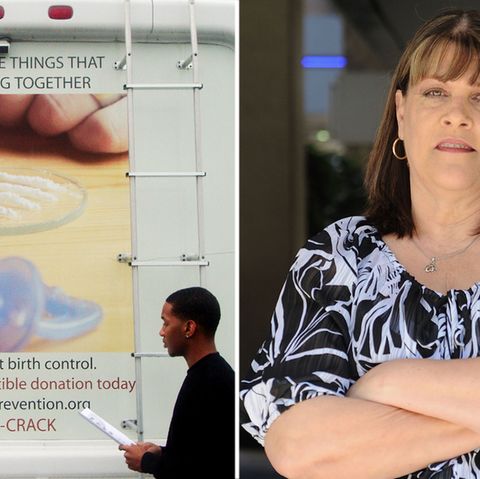 Barbara Harris und ihr Wohnmobil: Das "Project Prevention" will verhindern, dass Drogenabhängige Kinder bekommen