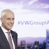 Matthias Müller, VW Konzernchef, setzt weiter auf Diesel und gibt bei den I.D.-Modellen Gas