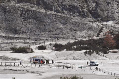 Vulkankrater Unfall bei Neapel
