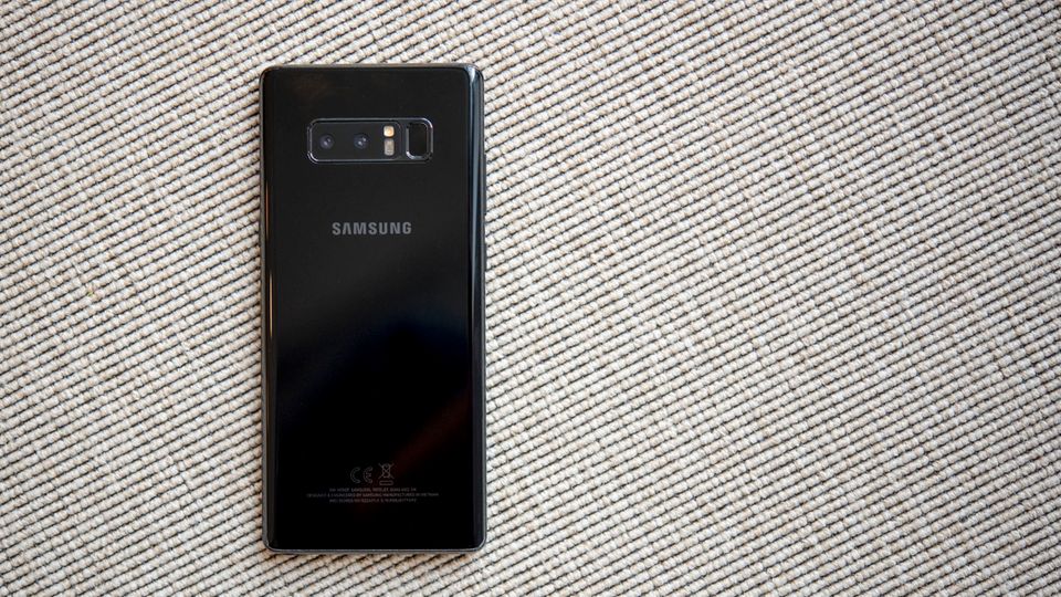 Samsung Galaxy Note 8 Test Die Rückseite des Samsung Galaxy Note 8