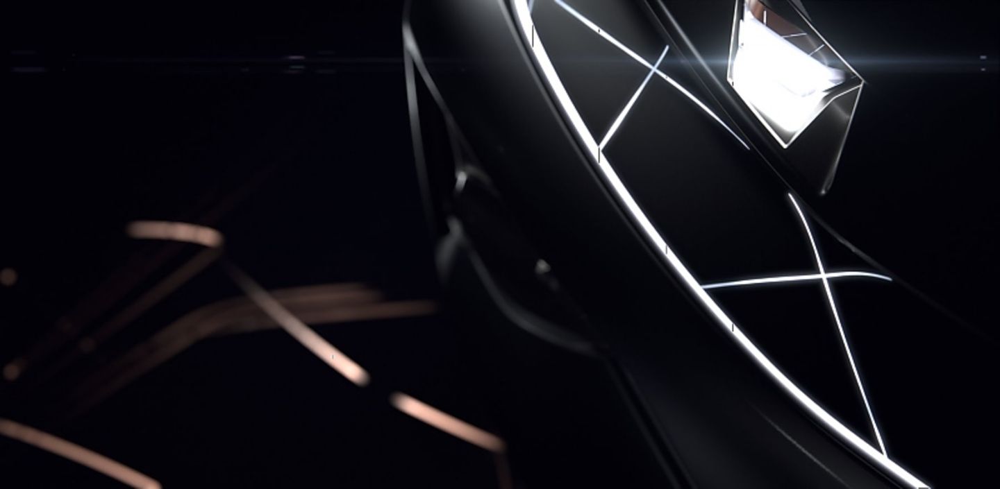 Byton Bytes on Wheels - der Kühlergrill lässt sich variabel inszenieren.