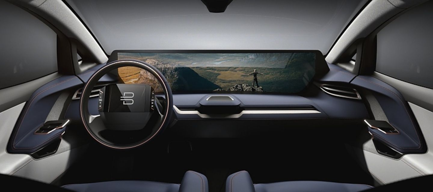 Das Cockpit des ersten Byton-Modells