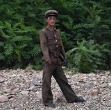 Nordkoreanischer Soldat mit Brille