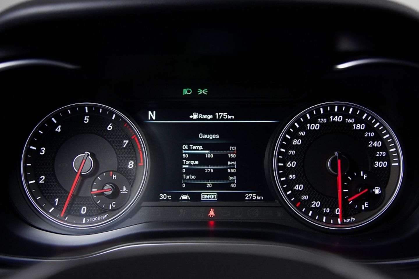 Genesis G70 - etwas blasse Instrumente ohne Animation