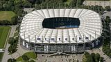 Das Hamburger Volksparkstadion (rund 51.000 Sitzplätze)
