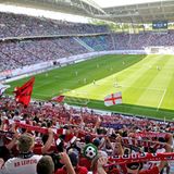 Red-Bull-Arena in Leipzig (knapp 43.000 Zuschauer)