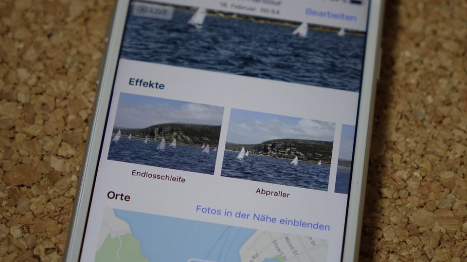 Live Fotos können nun mit weiteren Effekten versehen werden.