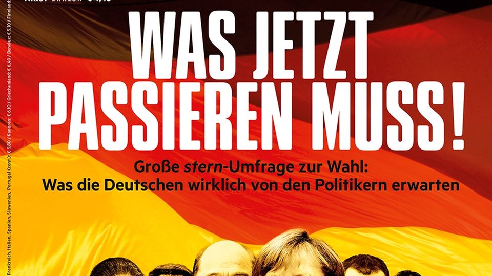 Die wichtigsten Themen der Deutschen: Große stern-Umfrage: Was die neue Regierung anpacken muss
