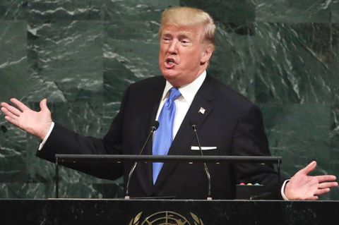 US-Präsident Donald Trump bei der UN-Generaldebatte der Vereinten Nationen in New York