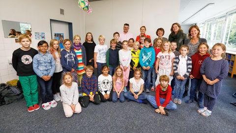 Schleswig-Holsteins Bildungsministerin Karin Prien zu Besuch in einer Grundschule in Schilksee