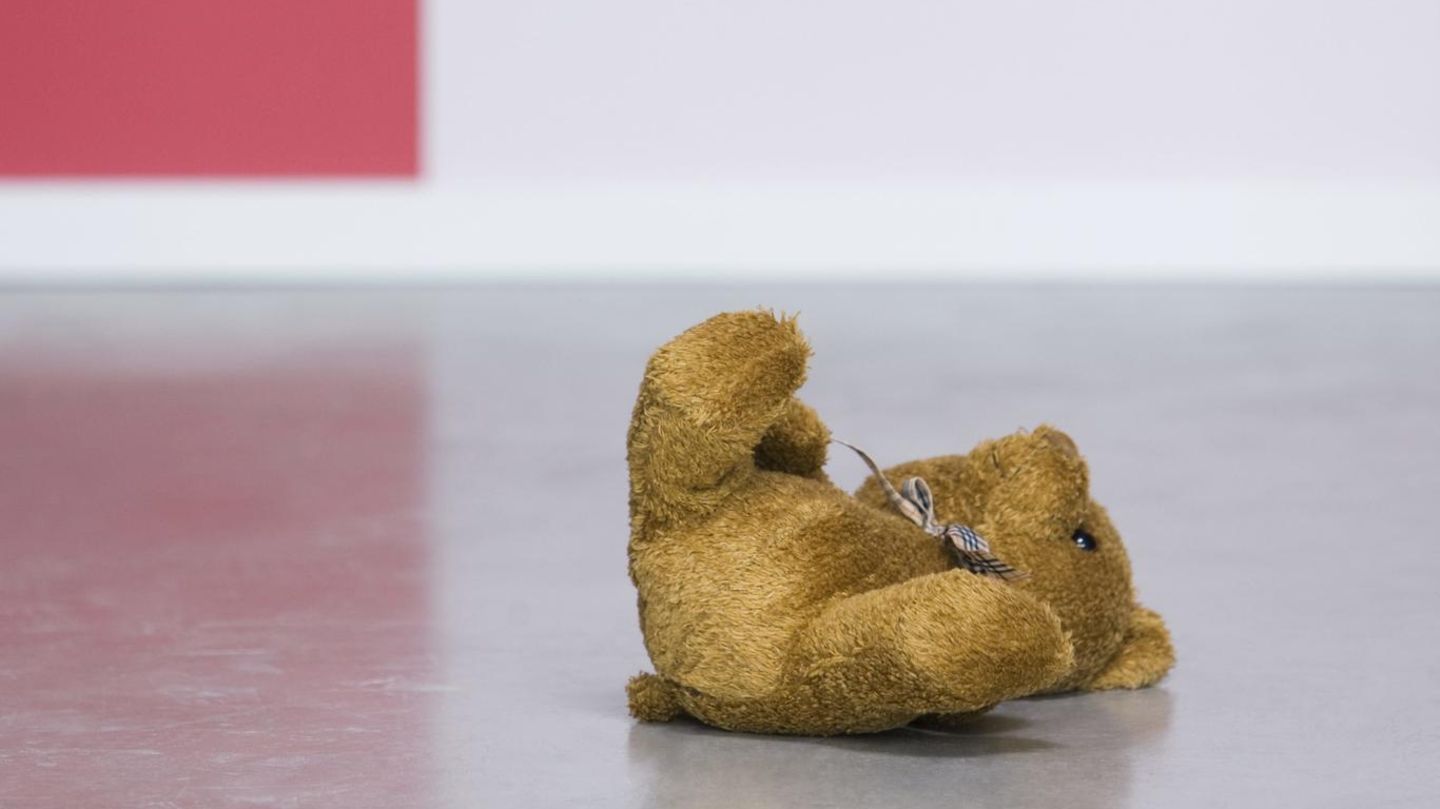 Teddybär verlassen
