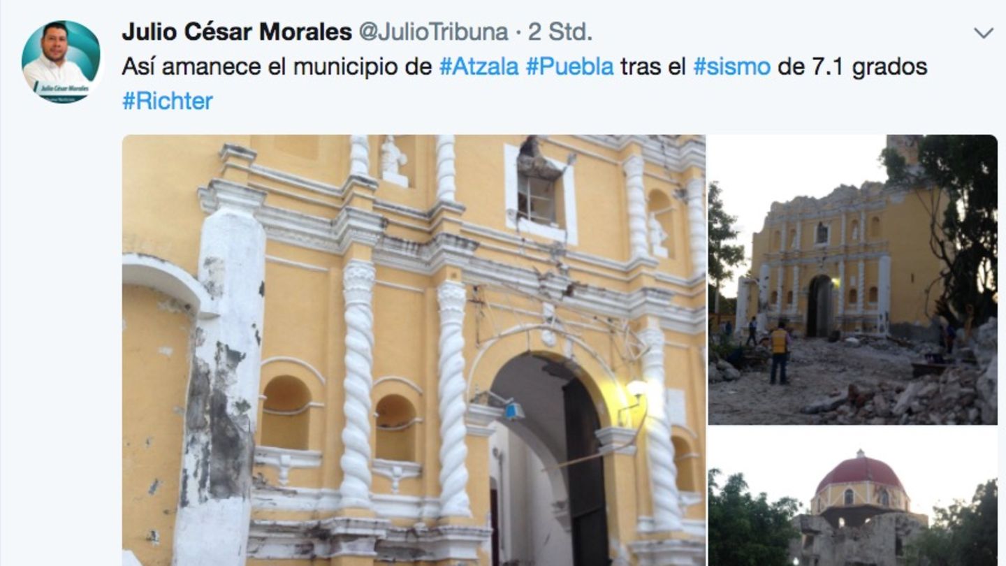 Kirche stürzt während einer Taufe ein - elf Tote