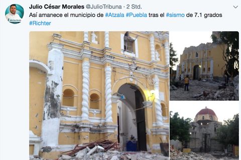 Kirche stürzt während einer Taufe ein - elf Tote