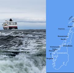 Reiseziel Norwegen: Linienschiffe der Hurtigruten – mit Volldampf zum Polarkreis