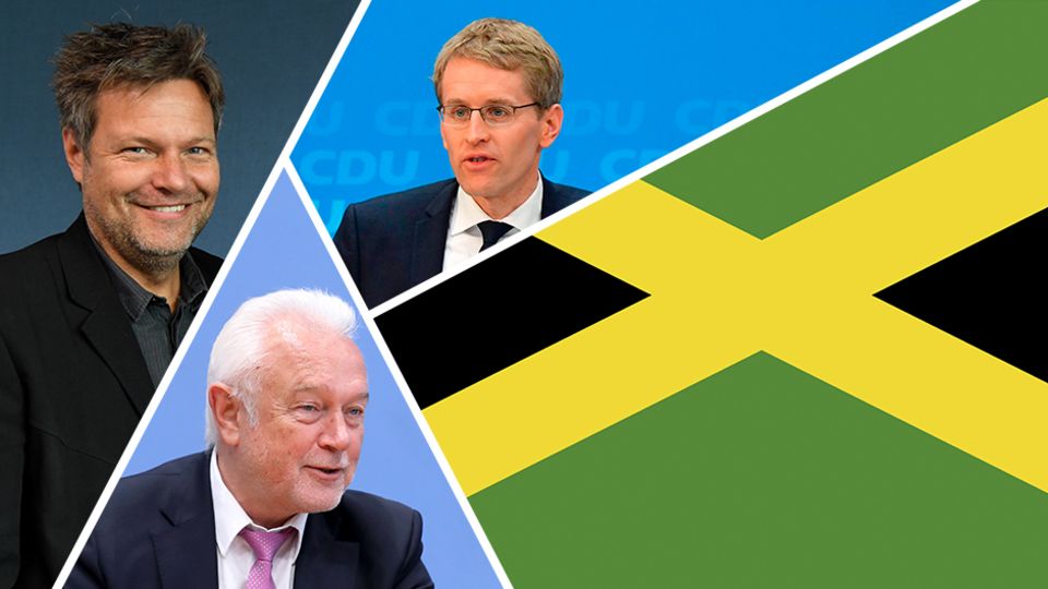 Bundestagswahl 2017: Jamaika im Norden (v. l.): Robert Habeck (Grüne), Wolfgang Kubicki (FDP), Daniel Günther (CDU) Jamaika im Norden (v. l.): Robert Habeck (Grüne), Wolfgang Kubicki (FDP), Daniel Günther (CDU)