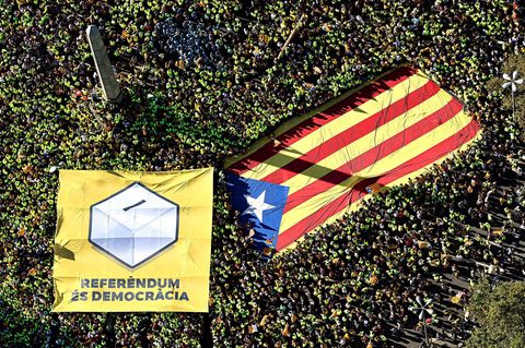 Demonstration am 11. September 2017 in Barcelona
