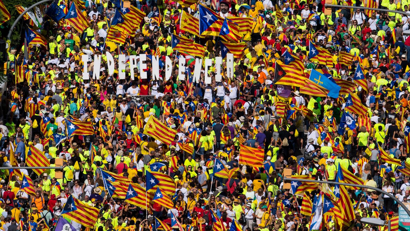 Nationalfeiertag La Diada am 11. September 2017