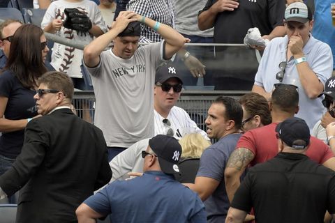 Fassungslosigkeit bei den New York Yankees, als das kleine Mädchen von dem Ball getroffen wurde