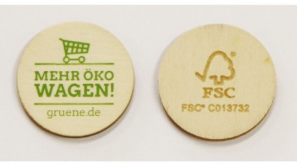 Merchandise in der Politik: Die Grünen werben mit einem Einkaufschip Merchandise in der Politik: Die Grünen werben mit einem Einkaufschip