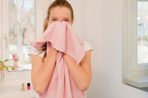 Handtücher sollten nicht länger als zwei Tage in Gebrauch sein.