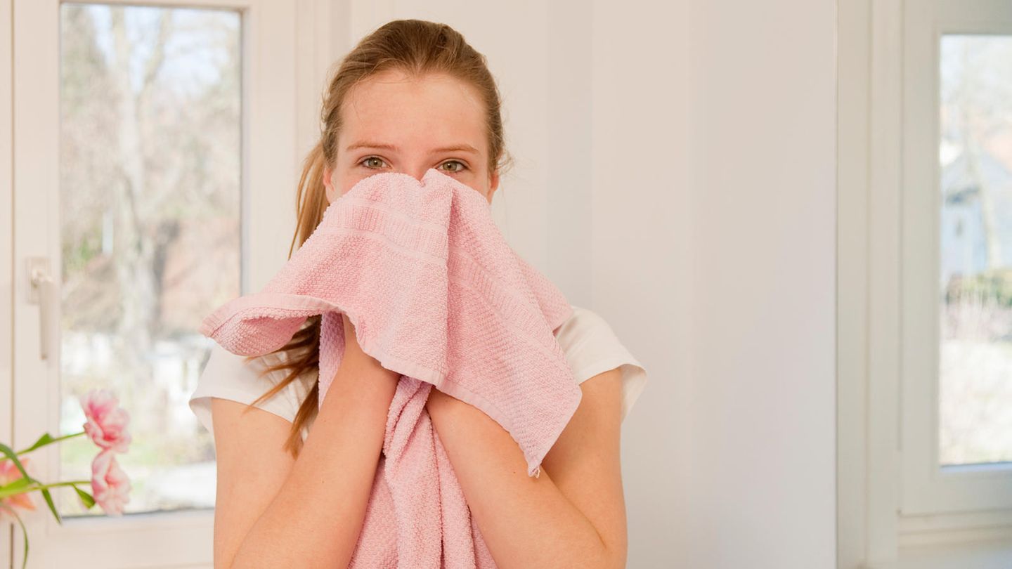 Handtücher sollten nicht länger als zwei Tage in Gebrauch sein.