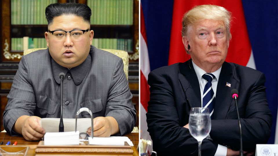 Atomkonflikt: Kim Jong Un und Donald Trump: Nordkorea versteht Äußerungen von Trump als Kriegserklärung