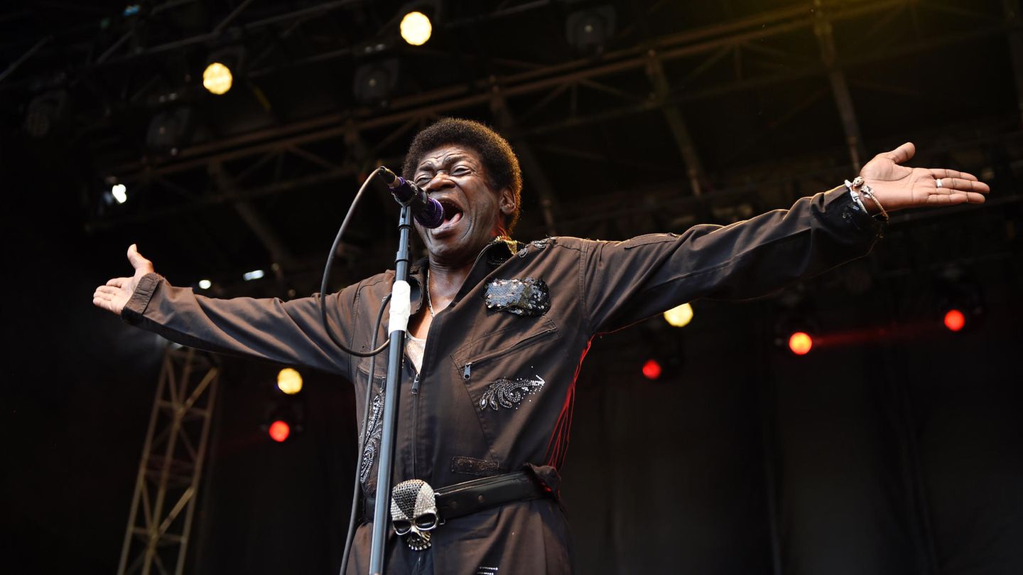 Soul-Sänger Charles Bradley bei einem Festival in Pasadena, Kalifornien