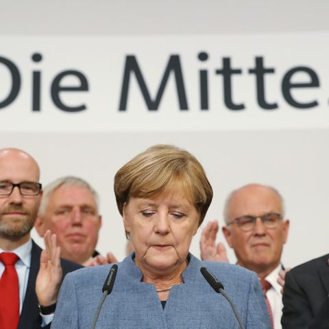 Angela Merkel und die CDU-Spitze: Stimmen verloren wie niemals zuvor